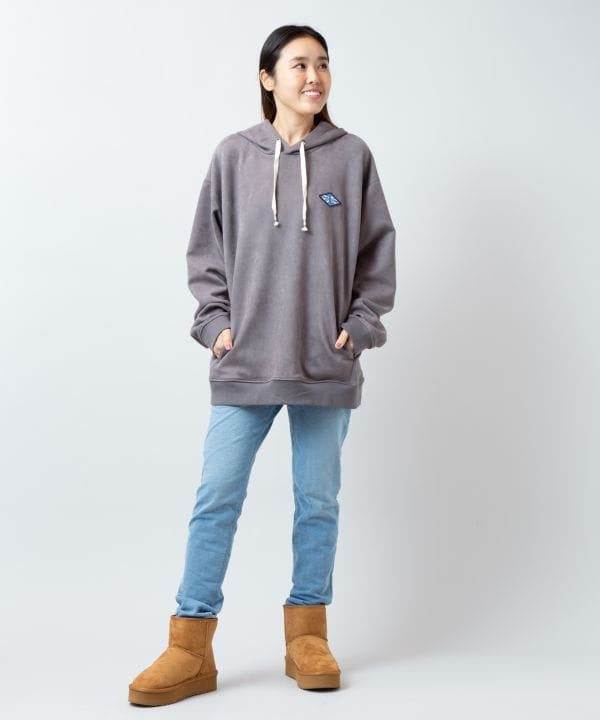 SURF＆Palms Suede Hoodie for Men