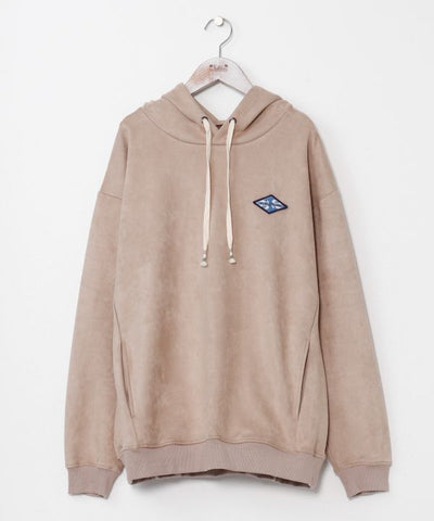 SURF＆Palms Suede Hoodie for Men