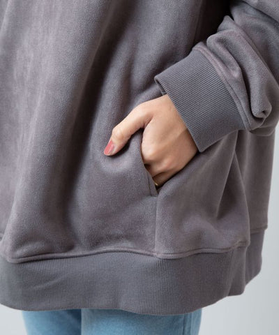 SURF＆Palms Suede Hoodie for Men