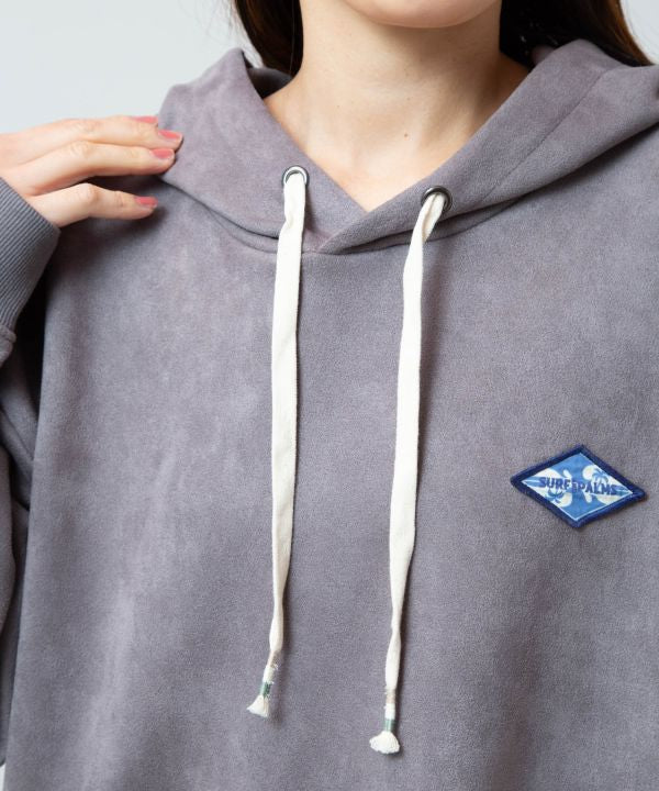 SURF＆Palms Suede Hoodie for Men