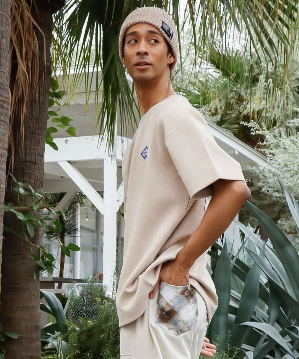 SURF＆Palms Suede T-Shirt for Men