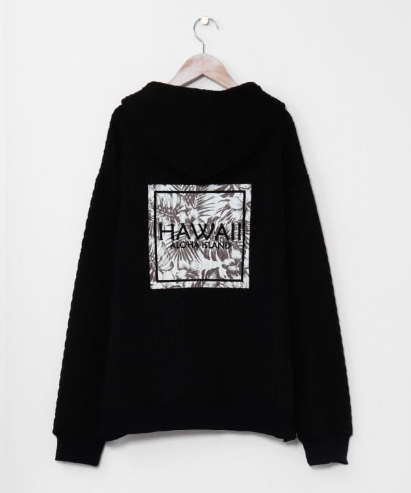 Textured Detail Men’s Zip Up Hoodie