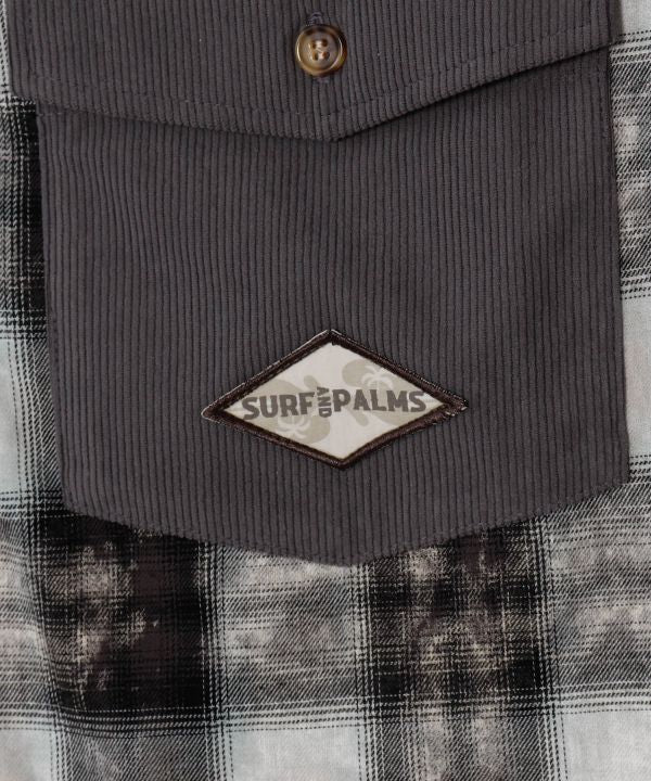 SURF＆Palms Patchwork Shirt