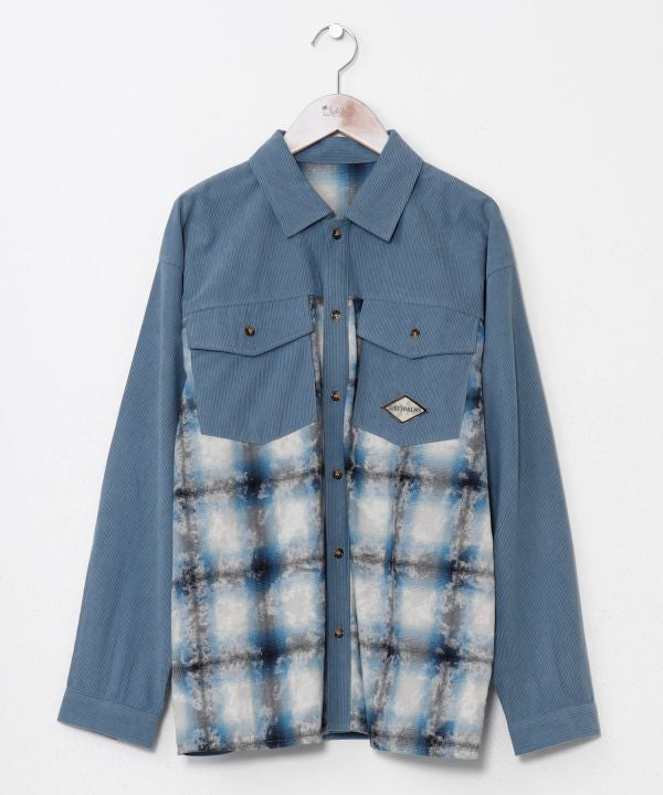 SURF＆Palms Patchwork Shirt