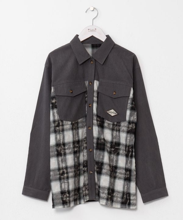 SURF＆Palms Patchwork Shirt