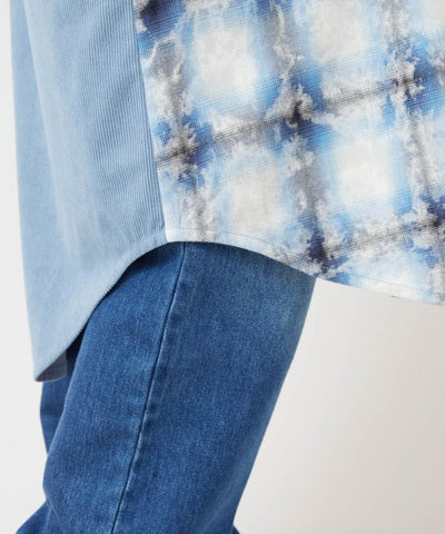 SURF＆Palms Patchwork Shirt Dress