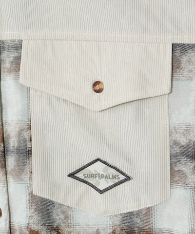 SURF＆Palms Patchwork Shirt Dress