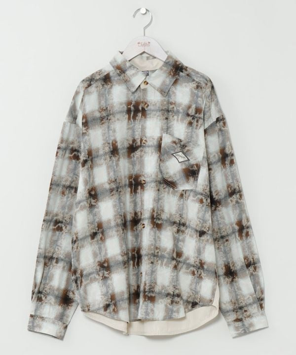 SURF＆Palms Patchwork Shirt for Men