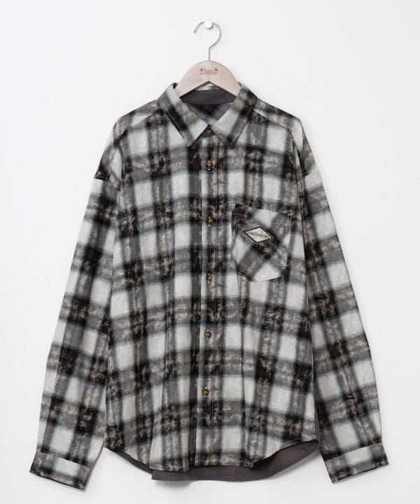 SURF＆Palms Patchwork Shirt for Men