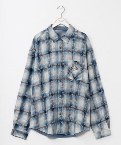 SURF＆Palms Patchwork Shirt for Men