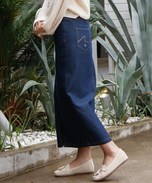 SURF＆Palms Comfort Stretch Denim Skirt