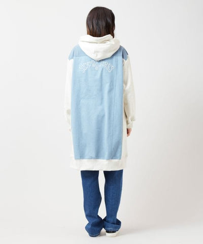 SURF＆Palms Stretch Denim Patchwork Jacket