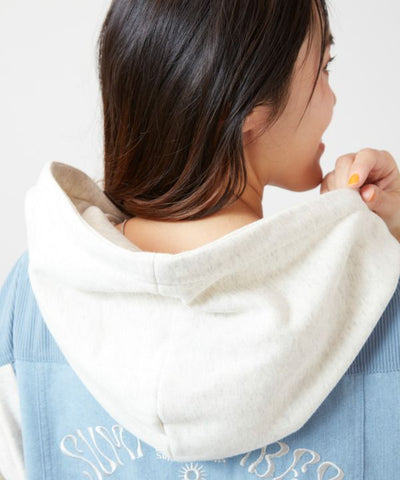 SURF＆Palms Stretch Denim Patchwork Jacket