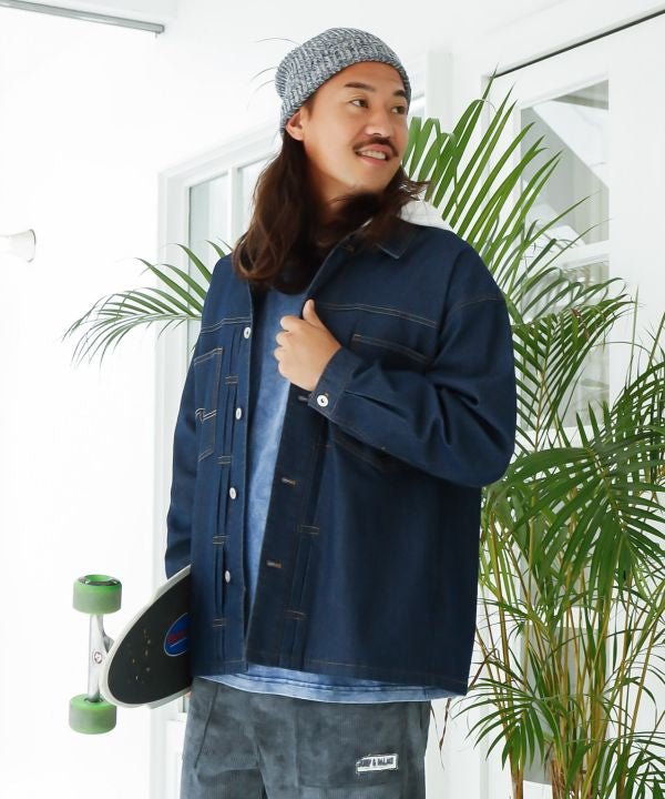 SURF＆Palms Comfort Stretch Denim Jacket for Men