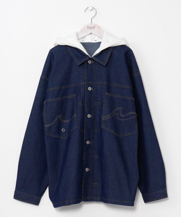 SURF＆Palms Comfort Stretch Denim Jacket for Men