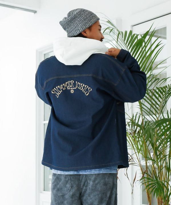 SURF＆Palms Comfort Stretch Denim Jacket for Men