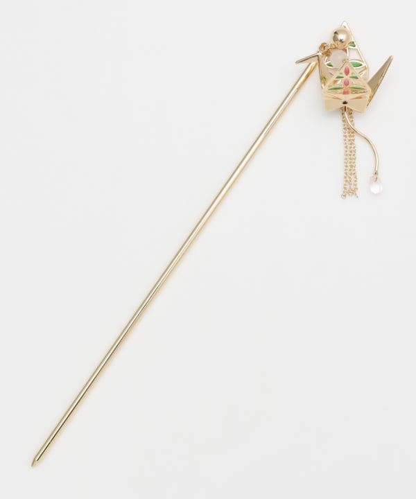 Metal Origami Crane KANZASHI Hairpin