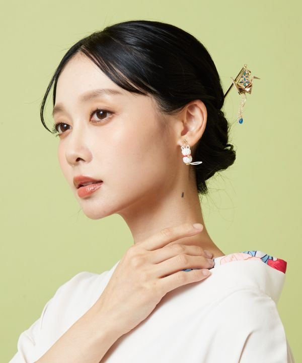 Metal Origami Crane KANZASHI Hairpin