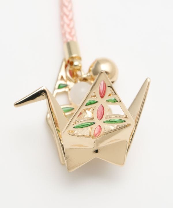 Metal Origami Crane Charm