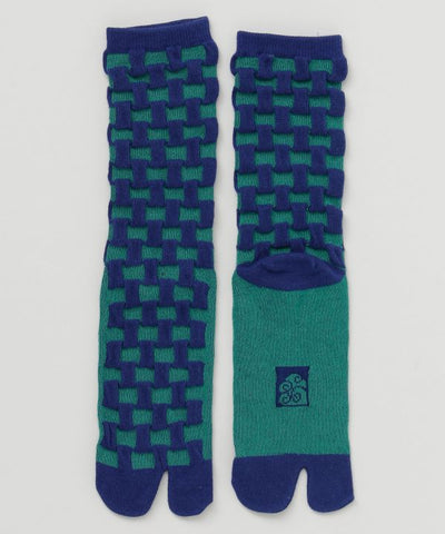 Ichimatsu Pattern Tabi Socks 23-25cm