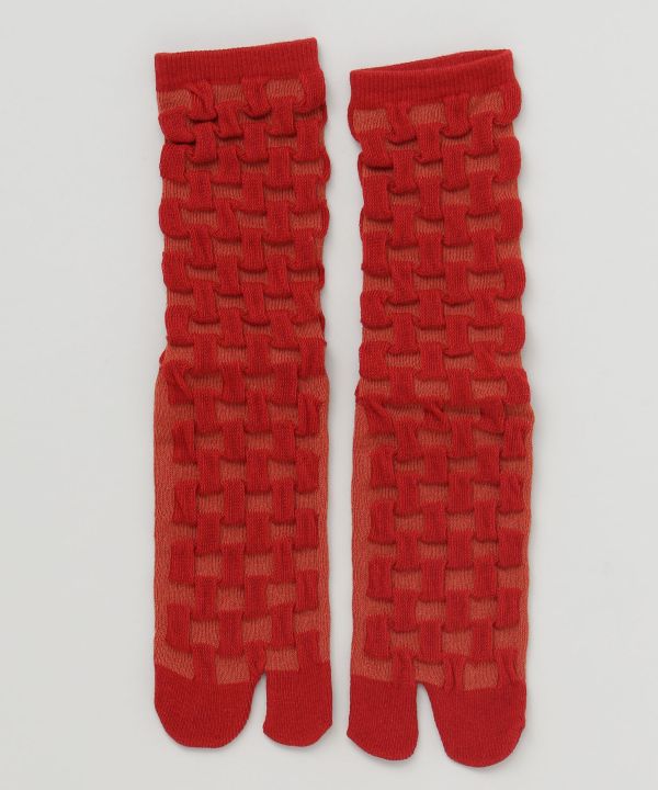 Ichimatsu Pattern Tabi Socks 23-25cm