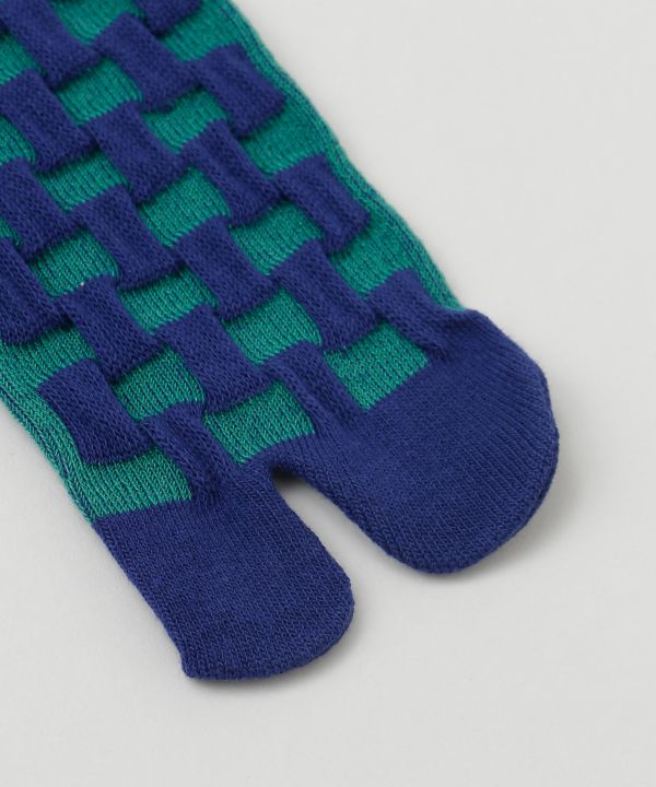 Ichimatsu Pattern Tabi Socks 23-25cm