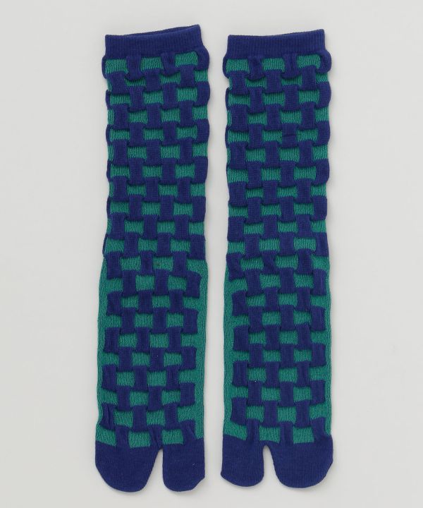 Ichimatsu Pattern Tabi Socks 23-25cm