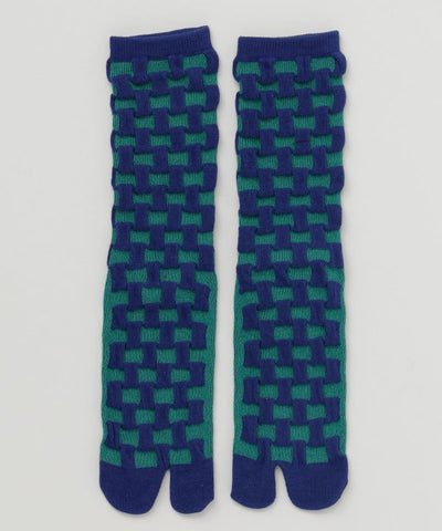 Ichimatsu Pattern Tabi Socks 23-25cm