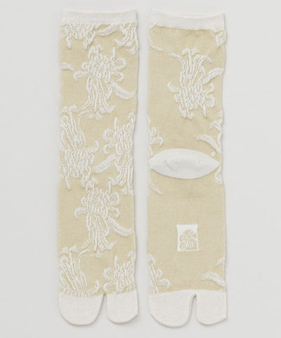 Kiku Pattern Tabi Socks 23-25cm