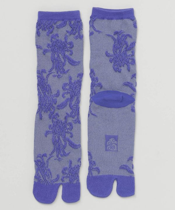 Kiku Pattern Tabi Socks 23-25cm