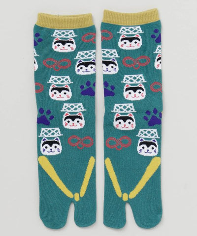 Playful Japanese Lucky Charm Tabi Socks 23-25cm
