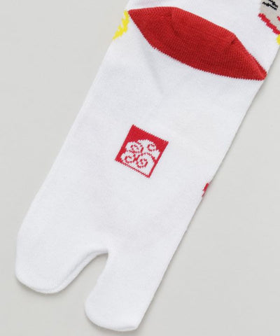 Playful Japanese Lucky Charm Tabi Socks 23-25cm