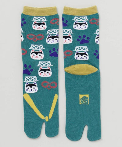 Playful Japanese Lucky Charm Tabi Socks 23-25cm