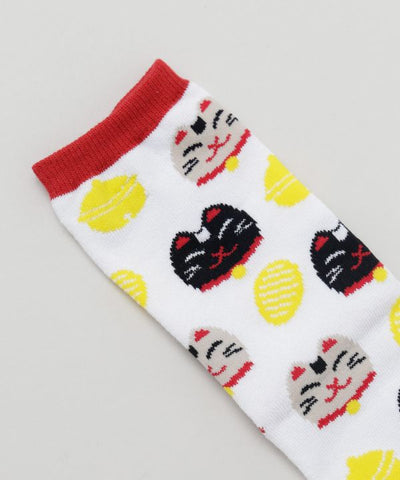 Playful Japanese Lucky Charm Tabi Socks 23-25cm