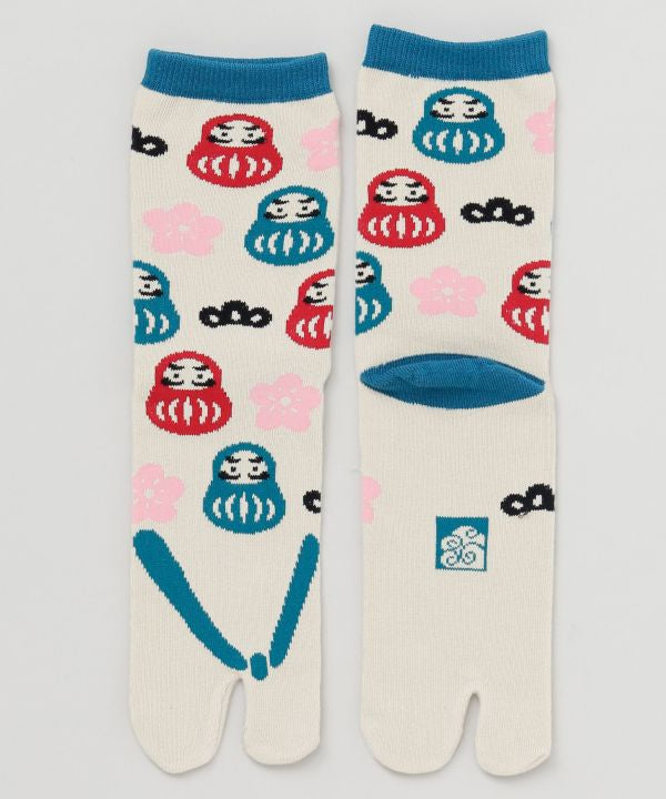 Playful Japanese Lucky Charm Tabi Socks 23-25cm