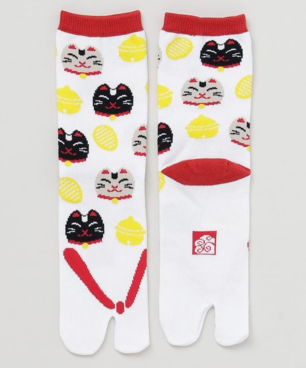 Playful Japanese Lucky Charm Tabi Socks 23-25cm