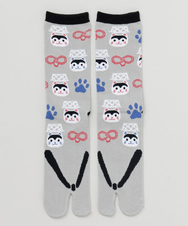 Playful Japanese Lucky Charm Tabi Socks 25-28cm