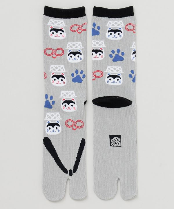 Playful Japanese Lucky Charm Tabi Socks 25-28cm