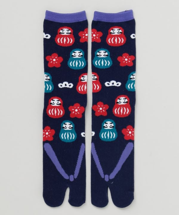 Playful Japanese Lucky Charm Tabi Socks 25-28cm