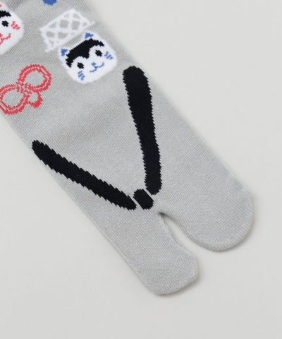 Playful Japanese Lucky Charm Tabi Socks 25-28cm