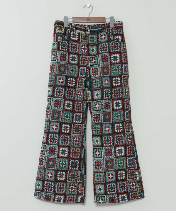 Bohemian Crochet-Style Bell Bottoms