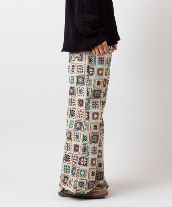 Crochet-Style Bell Bottoms for Men