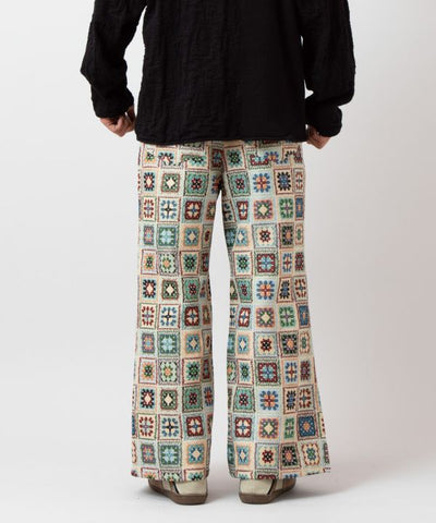 Crochet-Style Bell Bottoms for Men
