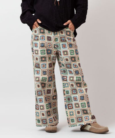 Crochet-Style Bell Bottoms for Men