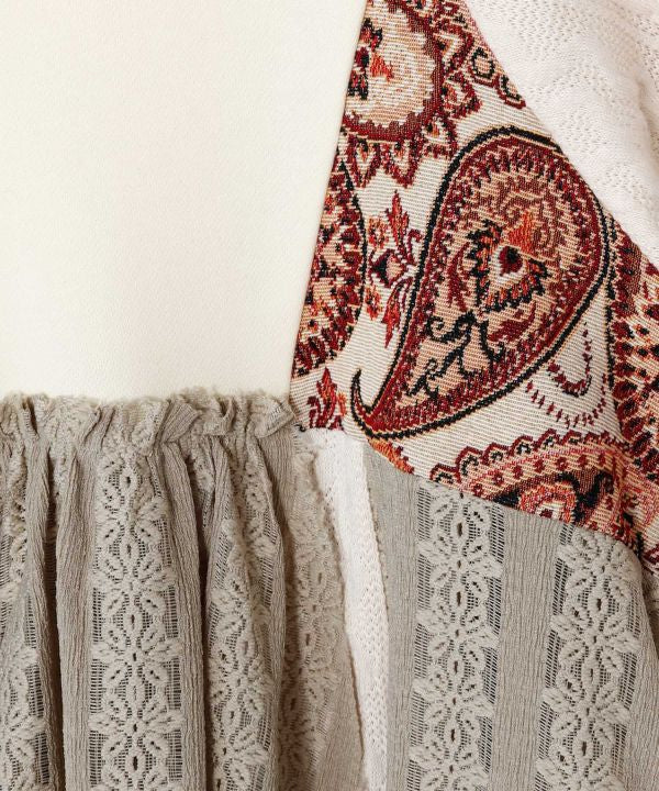 Vintage-Style Patchwork Hoodie Dress