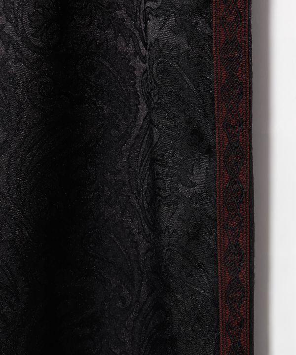 Satin Paisley Straight Trousers for Men