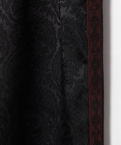 Satin Paisley Straight Trousers for Men