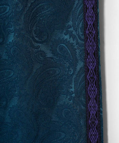 Satin Paisley Straight Trousers for Men