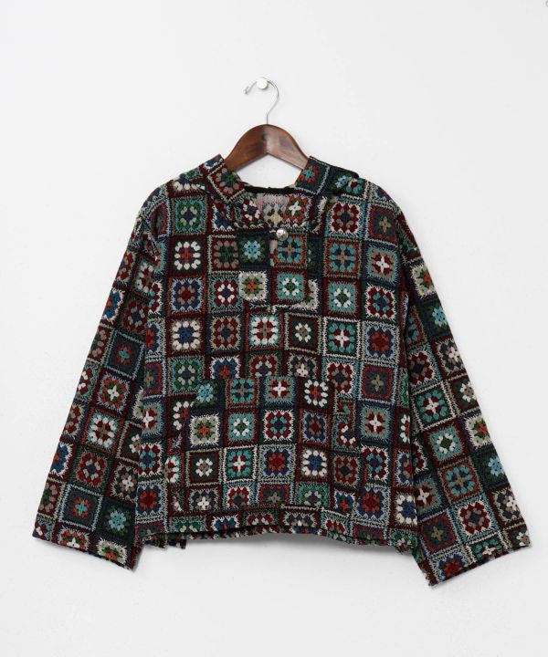 Bohemian Crochet-Style Top