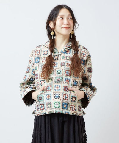 Bohemian Crochet-Style Top